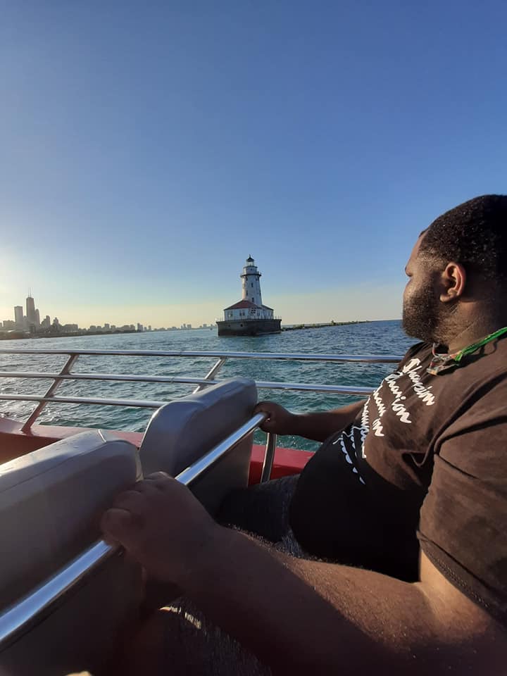 Friday Update 8-14-2020 screenshot of man in boat looking at water