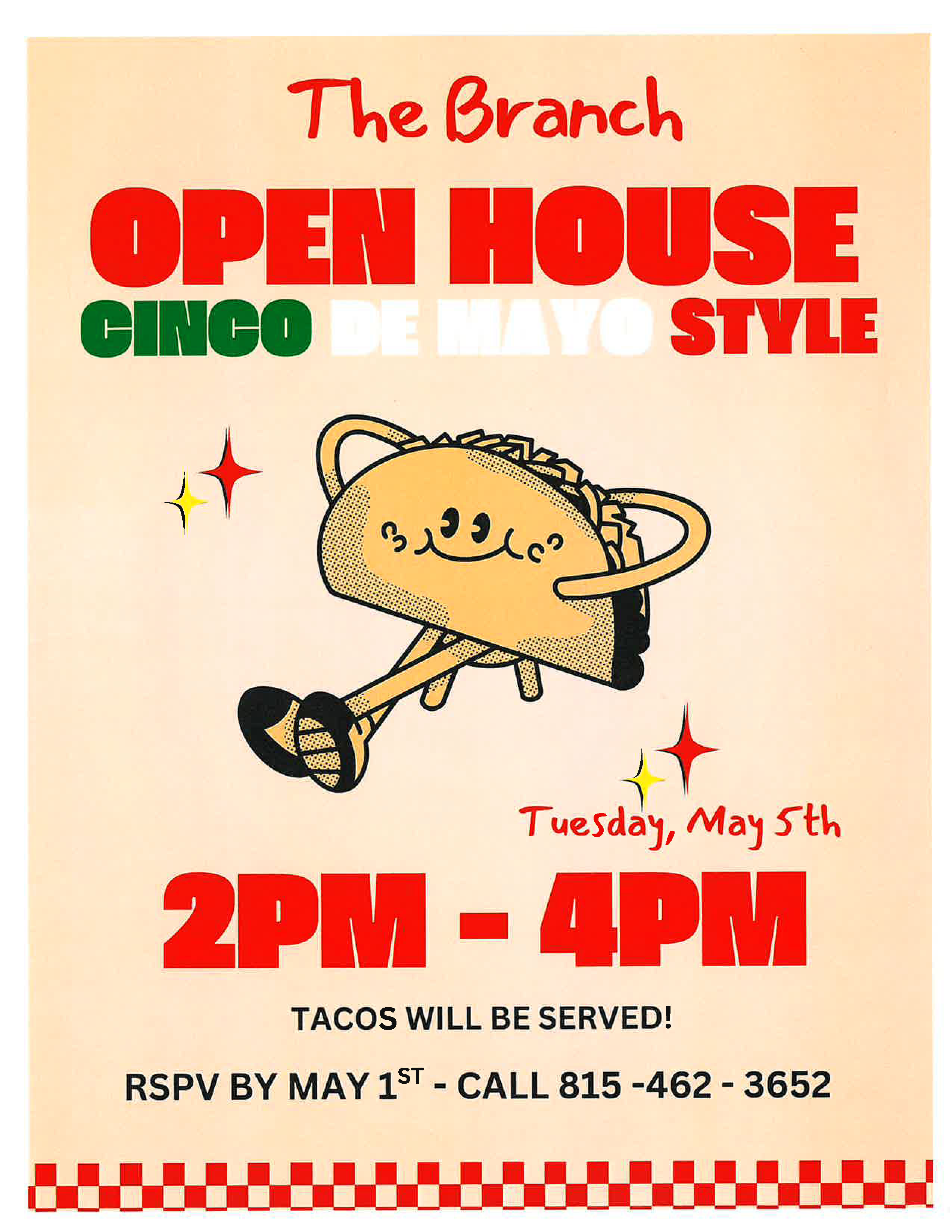 branch open house flyer