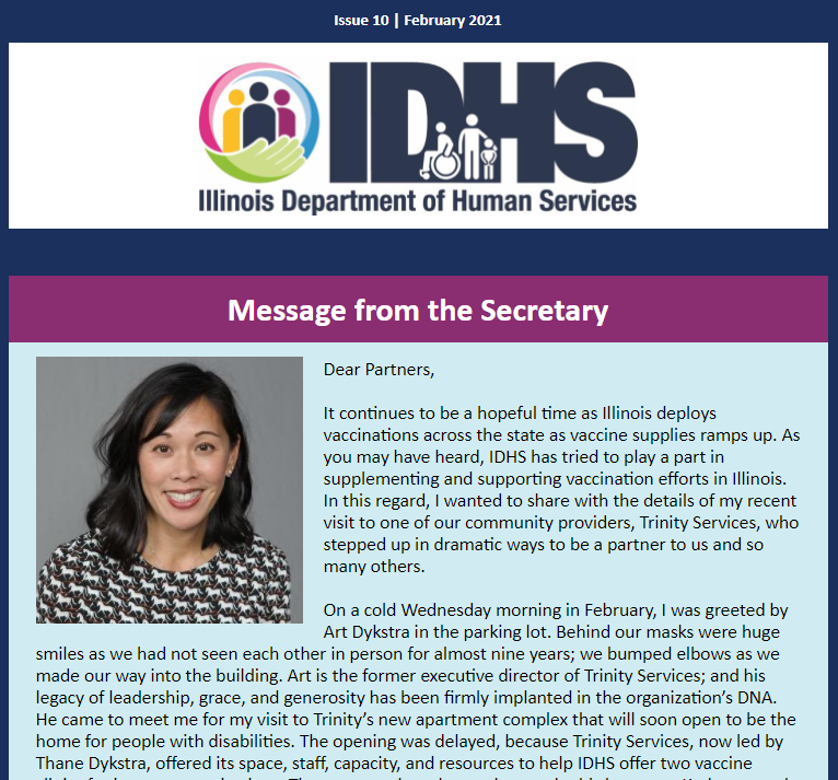 IDHS newsletter