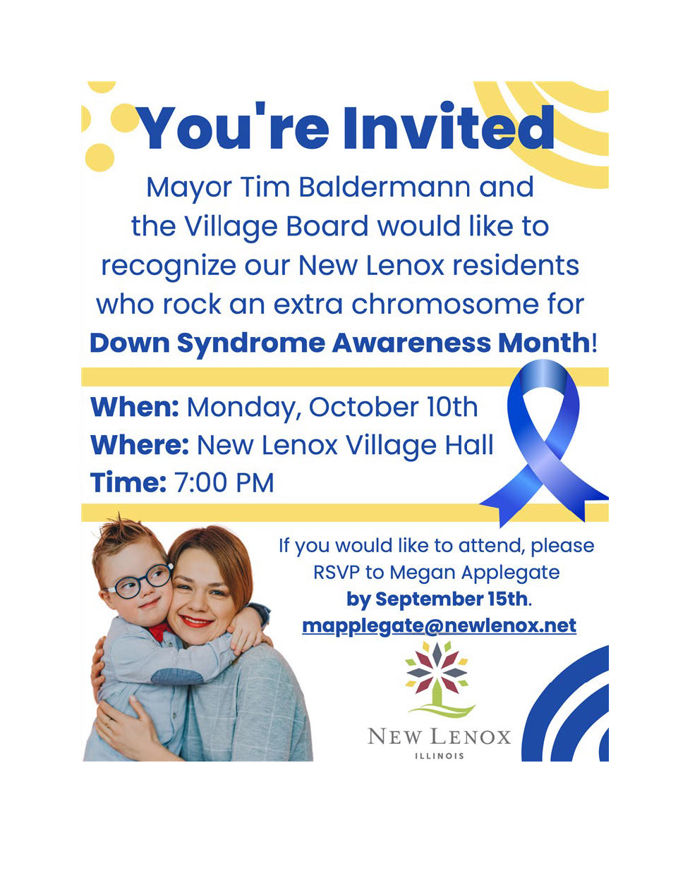 Down Syndrome Awareness Month flyer