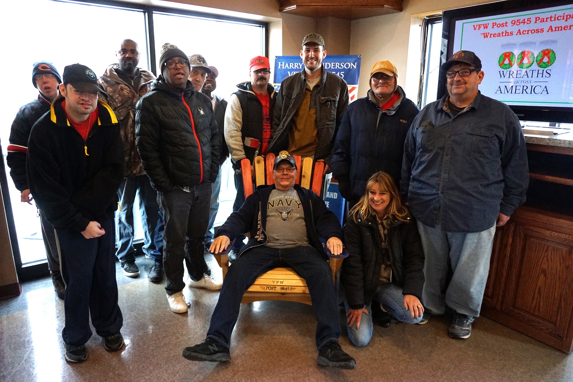 New Lenox Woodworks donates chair