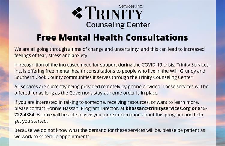 Free Mental Health Consultations Flyer