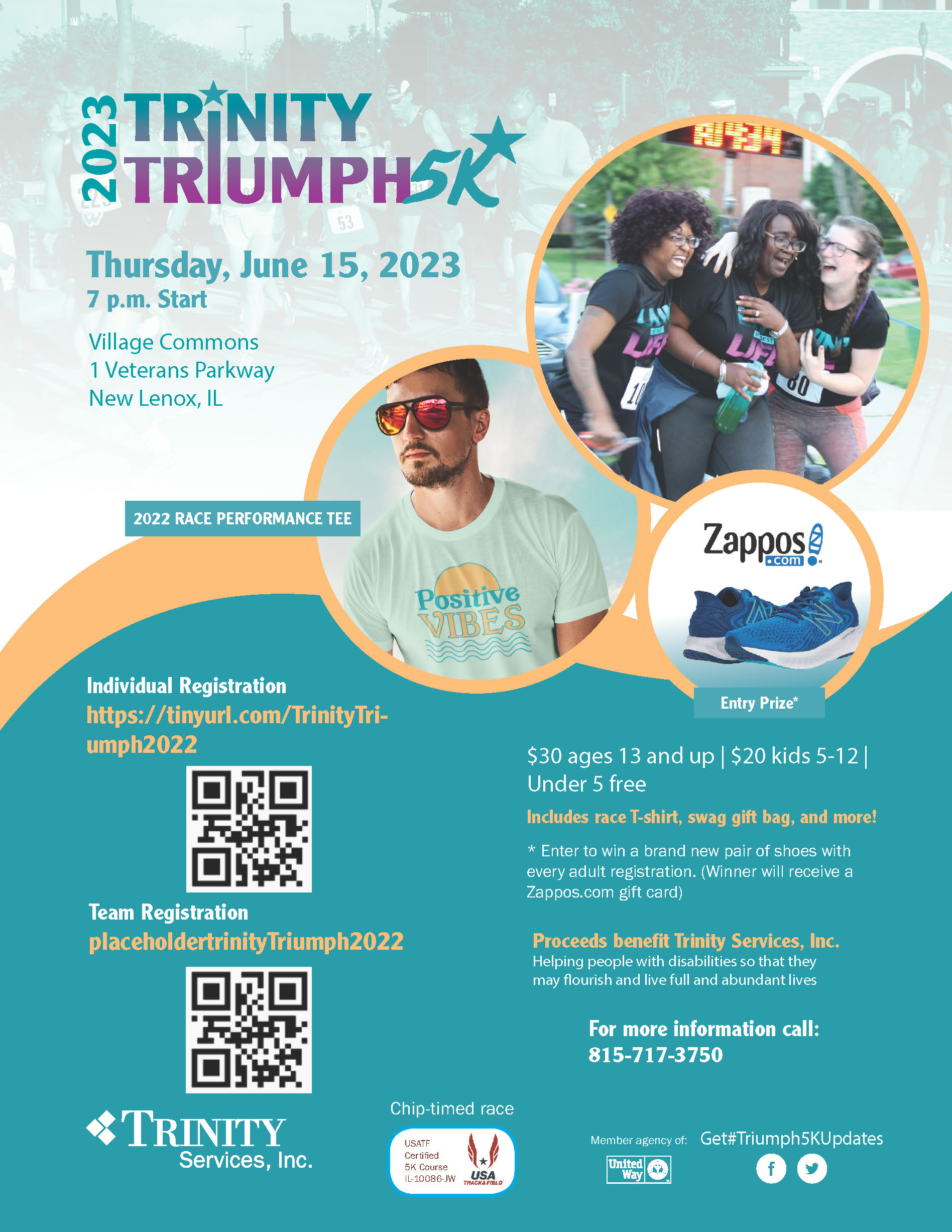 Trinity Triumph 5K 2023 Flyer